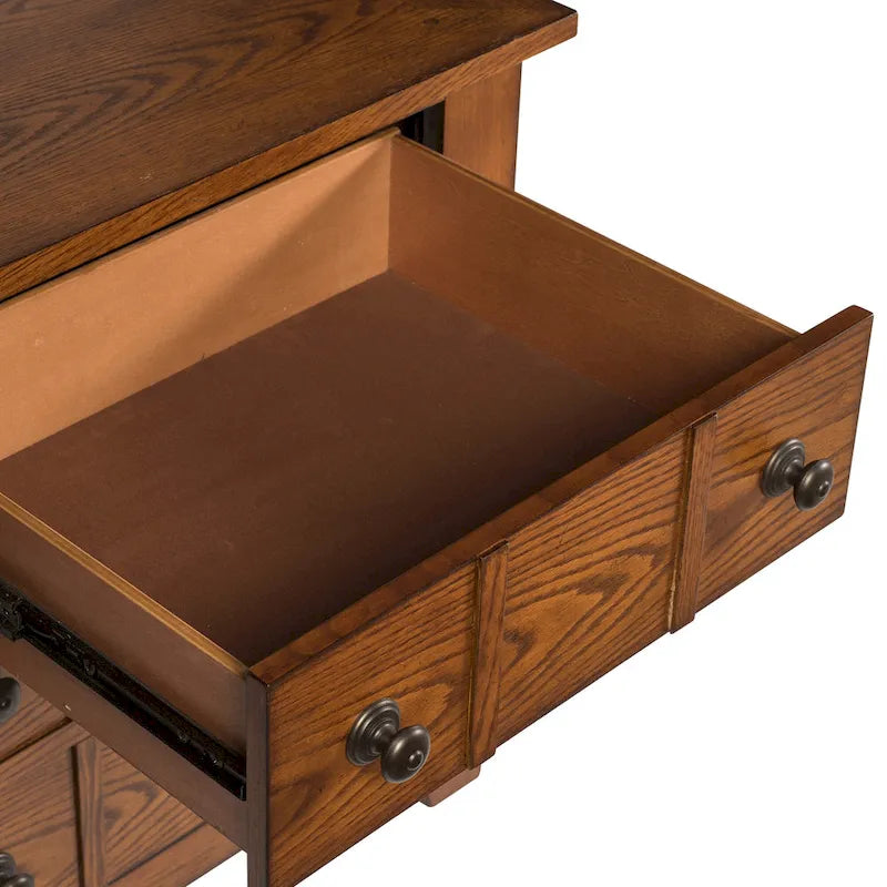 Table de nuit rustique pour chambre à coucher « Grandpa's Cabin » - Sable ou Chêne vieilli