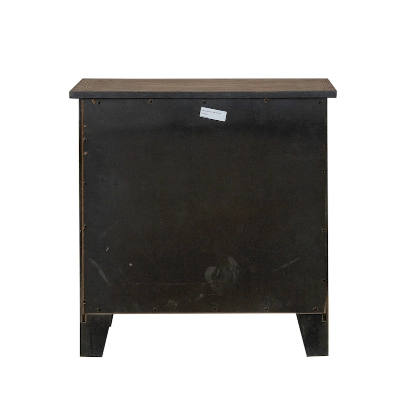 Table de nuit rustique pour chambre à coucher « Grandpa's Cabin » - Sable ou Chêne vieilli