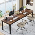 Bureau d'ordinateur extra-long de 200 cm pour 2 personnes