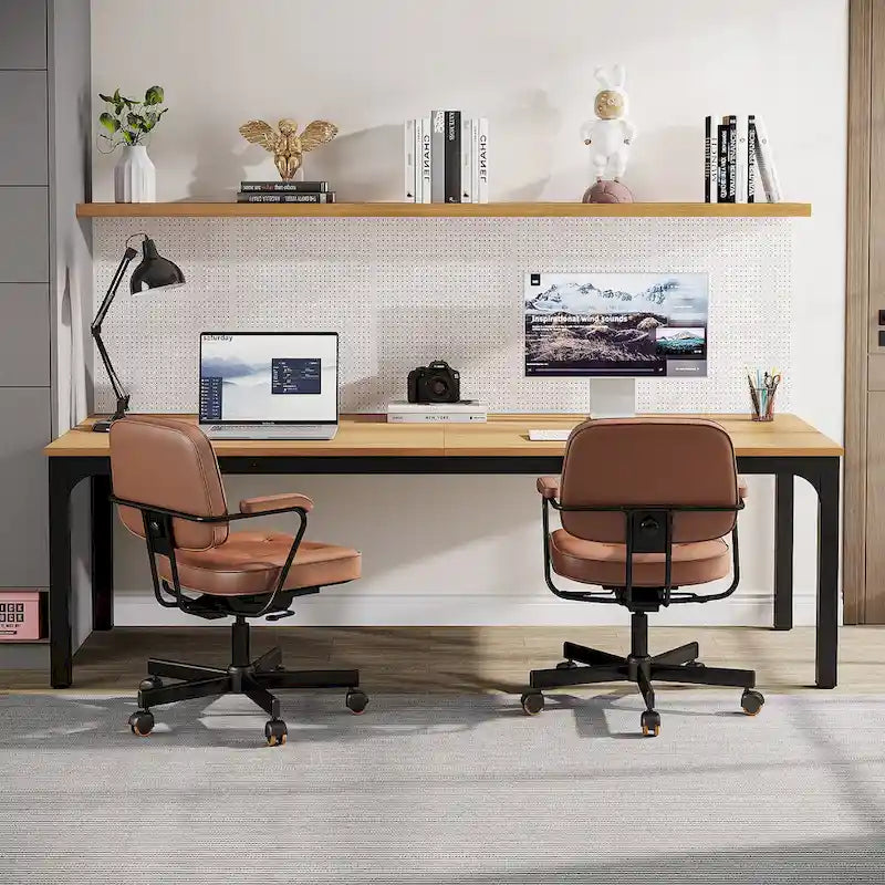 Bureau d'ordinateur extra-long de 200 cm pour 2 personnes