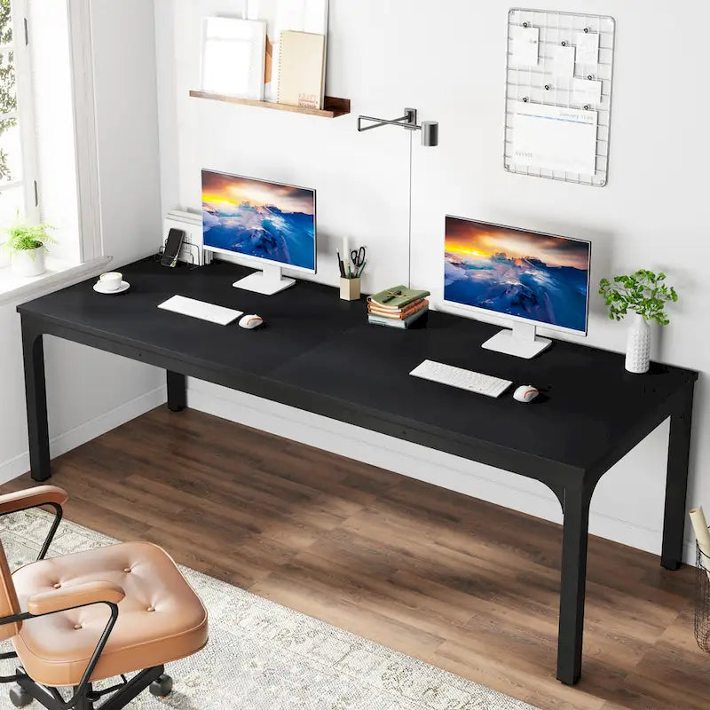 Bureau d'ordinateur extra-long de 200 cm pour 2 personnes
