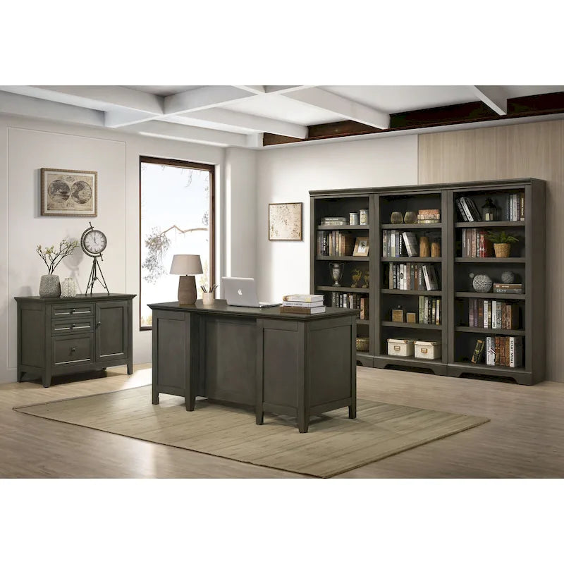 Bureau de direction San Mateo 62 po de large avec 7 tiroirs