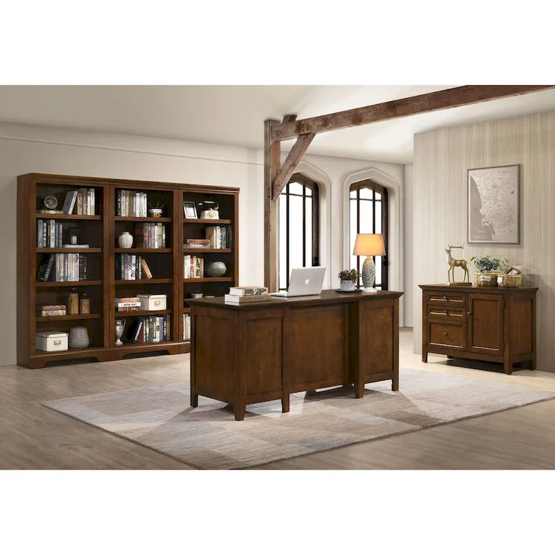 Bureau de direction San Mateo 62 po de large avec 7 tiroirs
