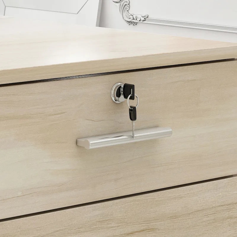 Comptoir de réception en bois avec rangement verrouillable par Timechee