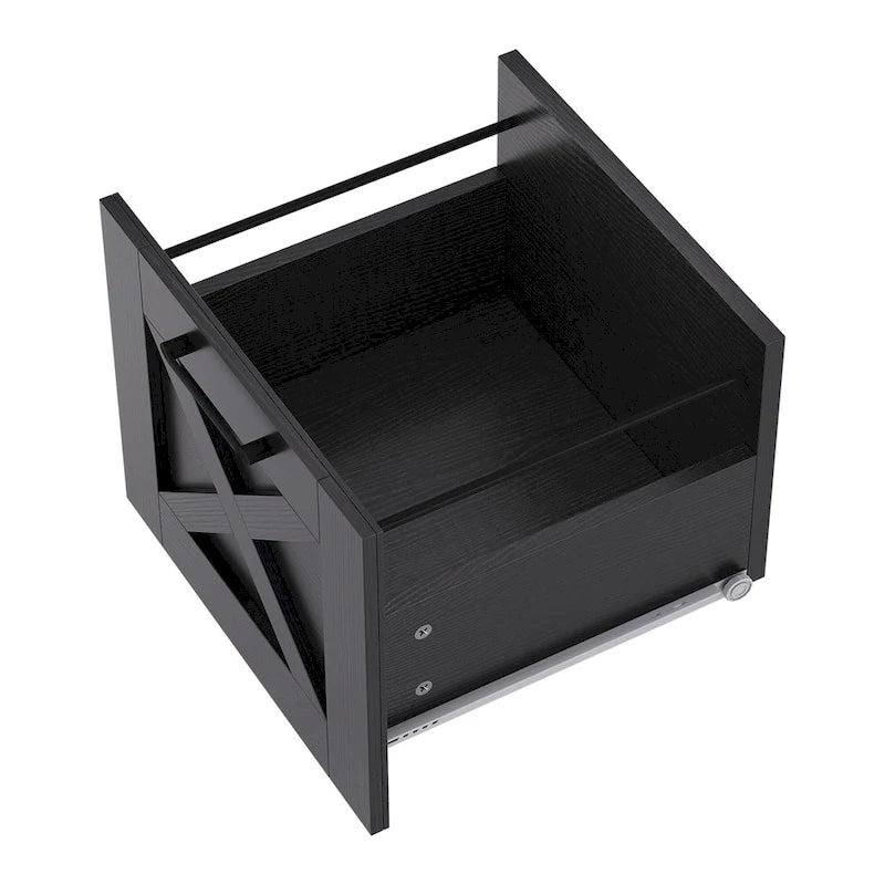Bureau de jeu en L Moasis de 59 pouces avec support d'écran
