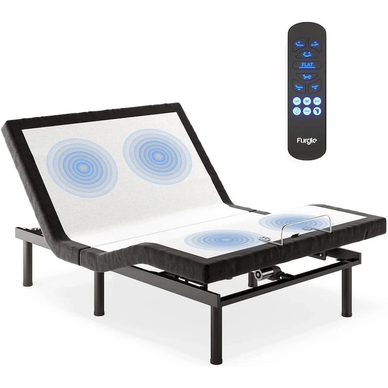 Lit ajustable massant à gravité zéro avec télécommande sans fil