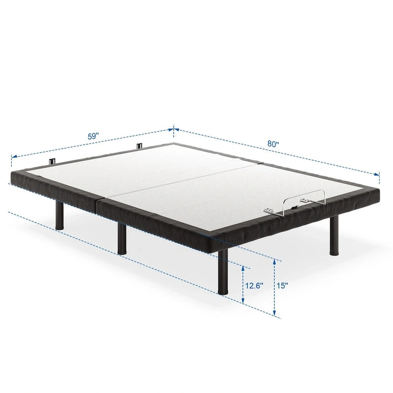 Lit ajustable massant à gravité zéro avec télécommande sans fil