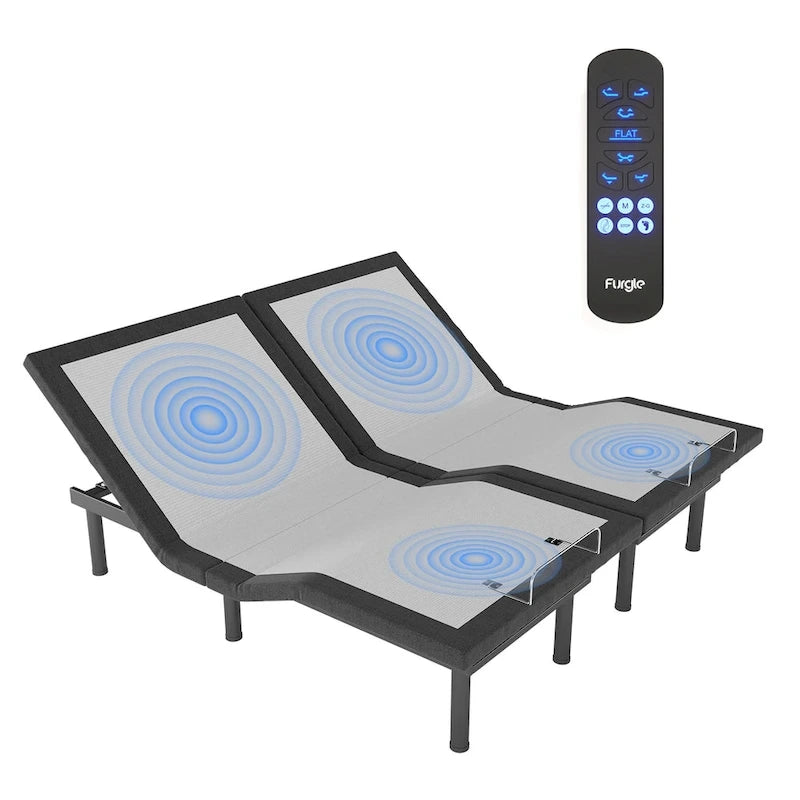 Lit ajustable massant à gravité zéro avec télécommande sans fil
