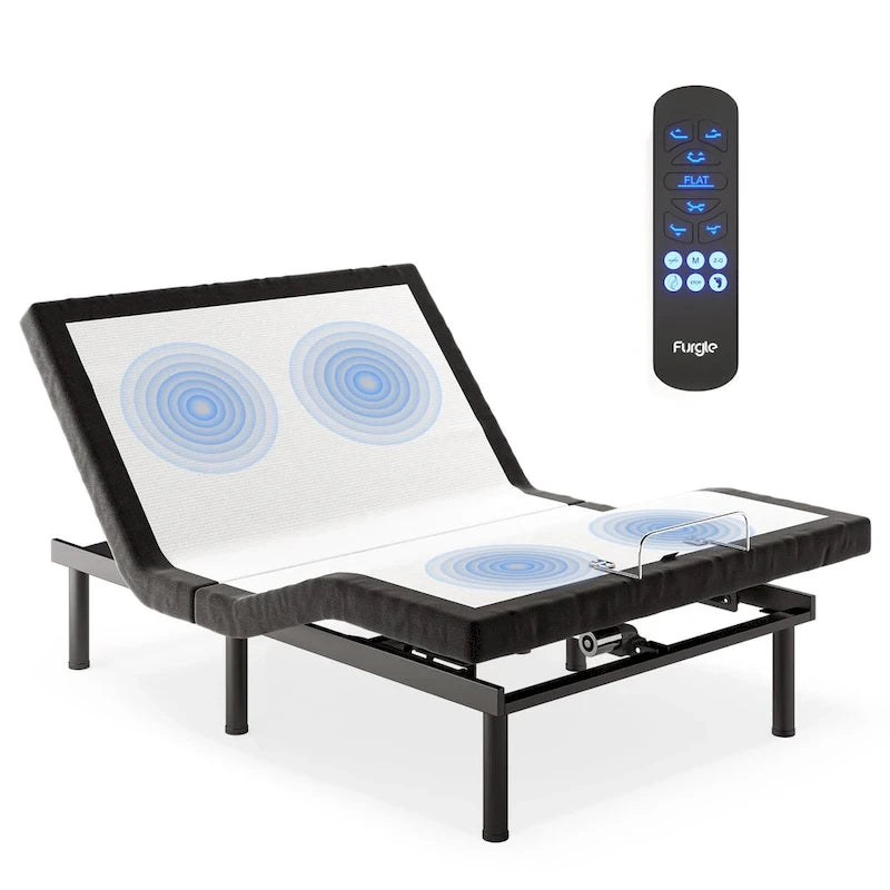Lit ajustable massant à gravité zéro avec télécommande sans fil
