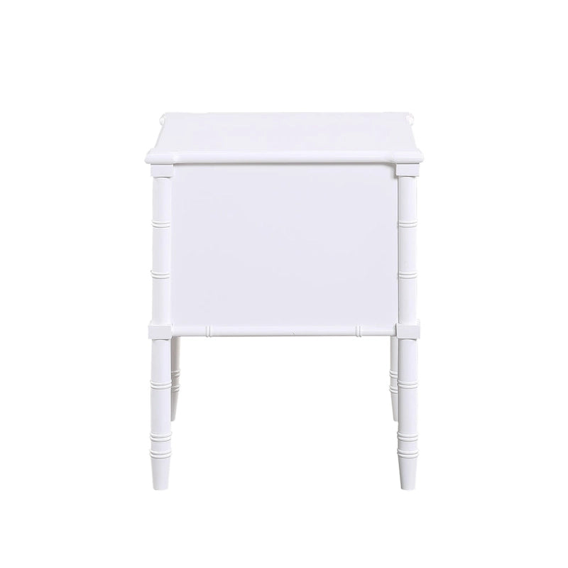 Table de chevet à 2 tiroirs en bambou sculpté Ettington par Greyson Living