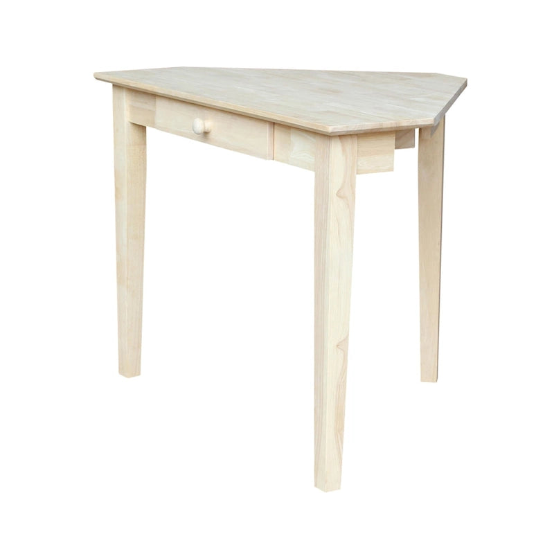 Bureau d'ordinateur d'angle à 1 tiroir