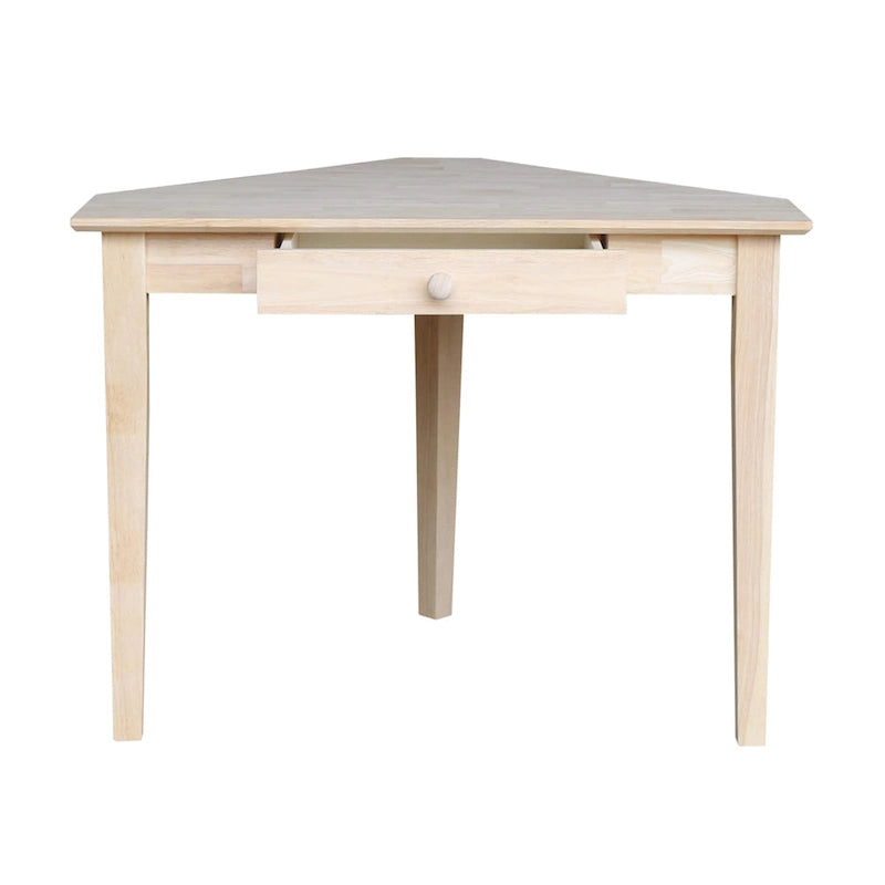 Bureau d'ordinateur d'angle à 1 tiroir