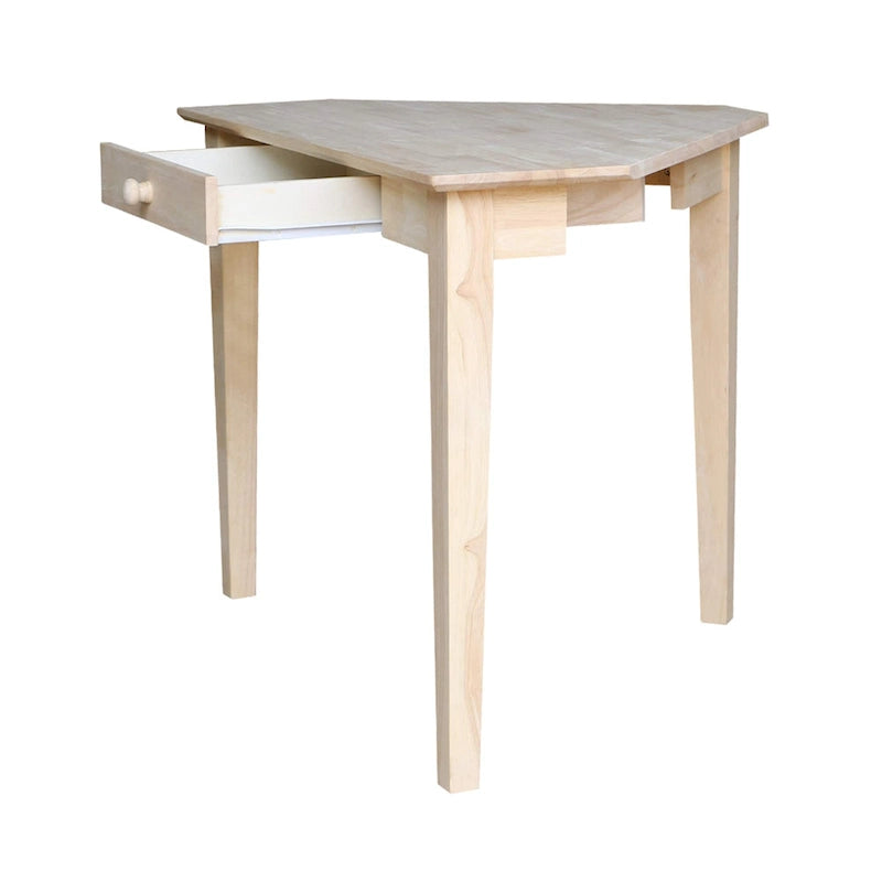 Bureau d'ordinateur d'angle à 1 tiroir