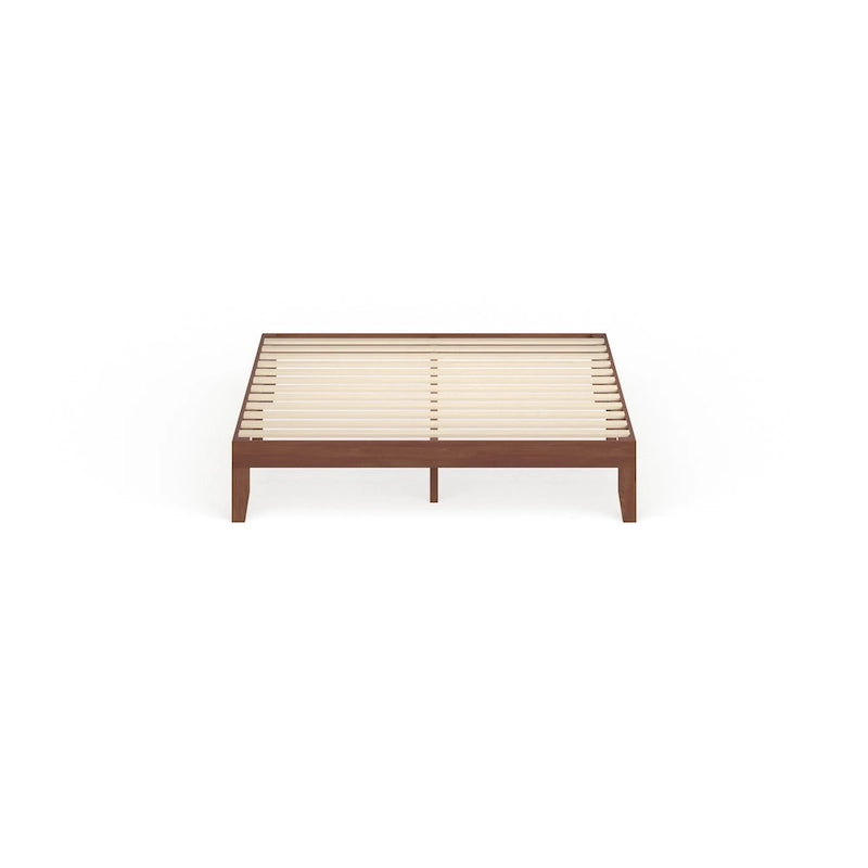Lit plateforme Porch & Den Neron en bois massif, grand modèle, 30 cm