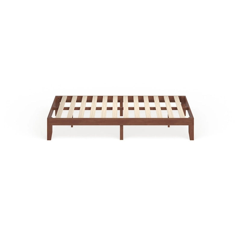 Lit plateforme Porch & Den Neron en bois massif, grand modèle, 30 cm