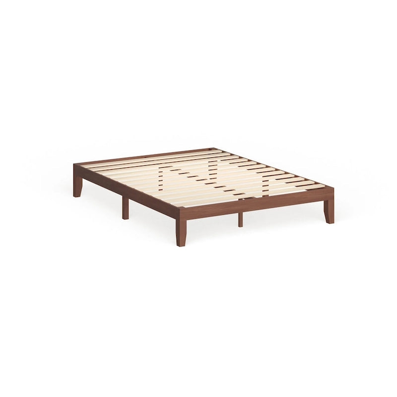 Lit plateforme Porch & Den Neron en bois massif, grand modèle, 30 cm