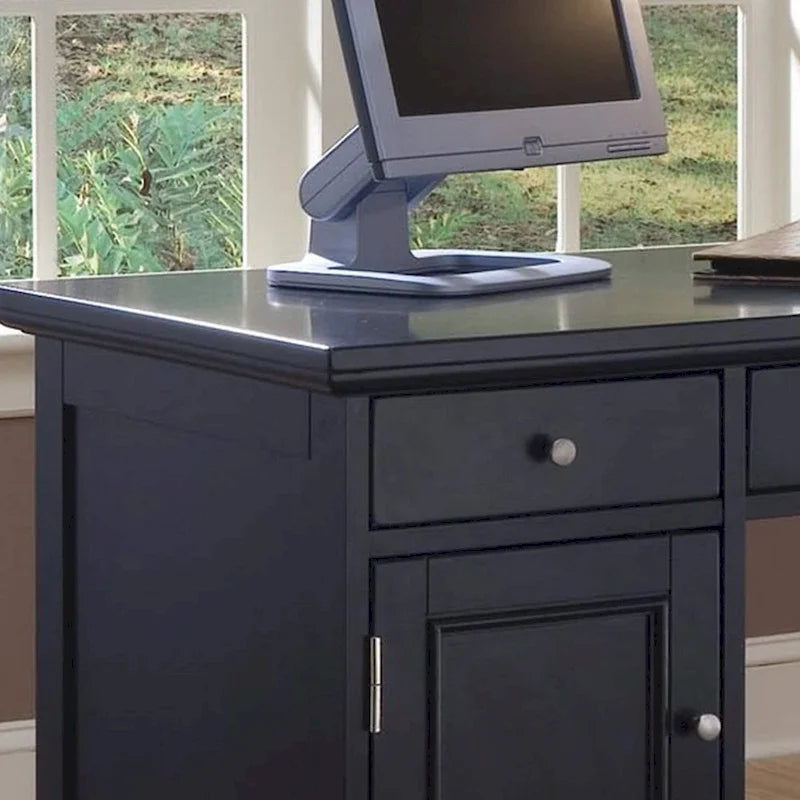 Bureau à piédestal Bedford noir