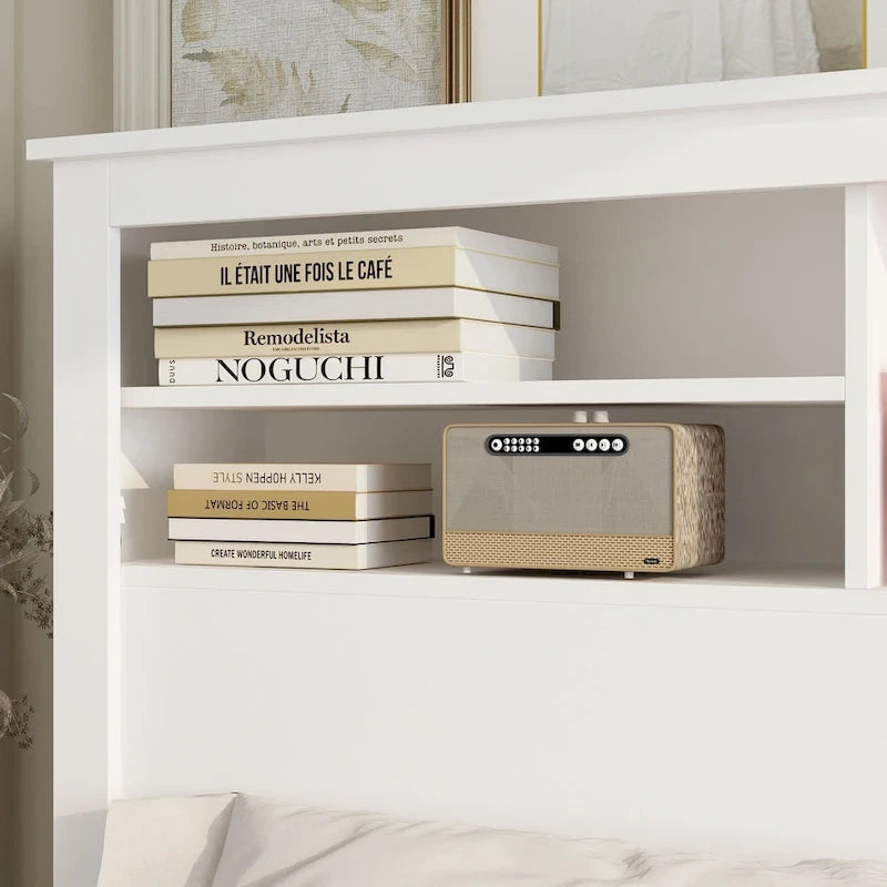 Tête de lit bibliothèque avec éclairage 65W x 43H