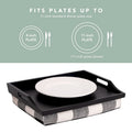 Ensemble de paniers Rossie Home avec 2 plateaux pour ordinateur portable