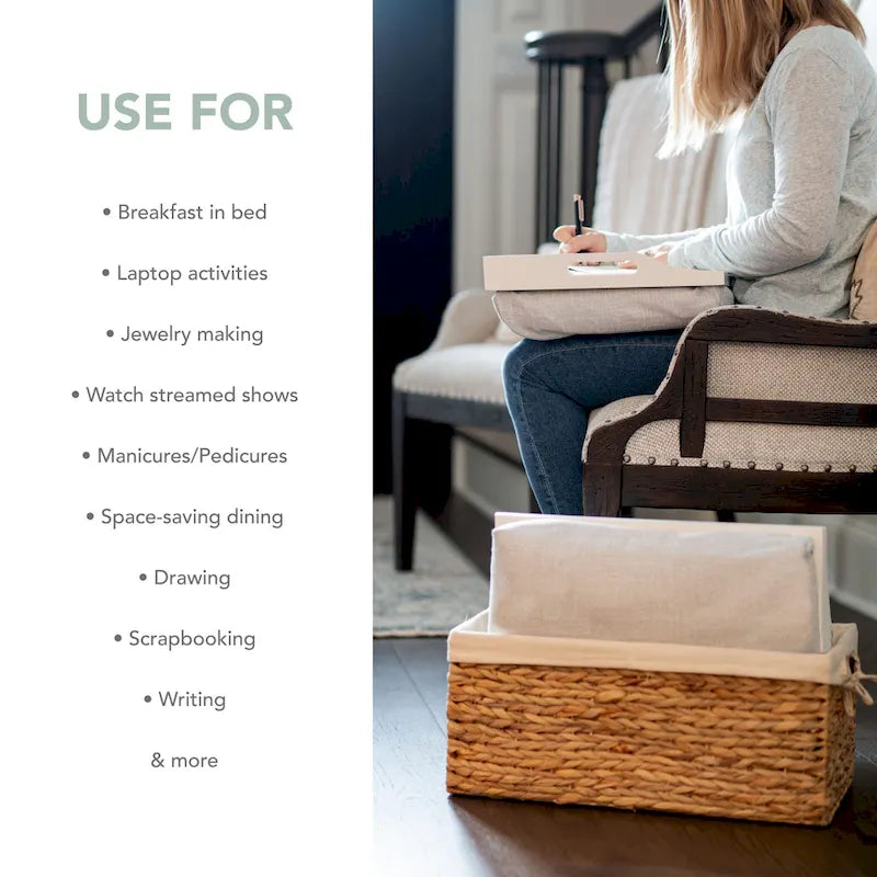 Ensemble de paniers Rossie Home avec 2 plateaux pour ordinateur portable