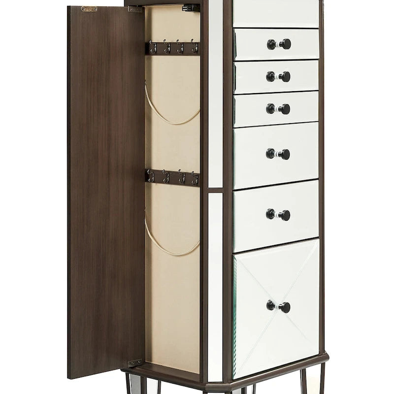 Miry Armoire à bijoux avec miroir