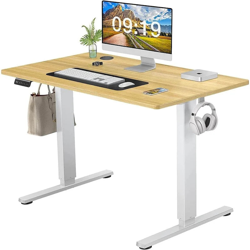 Bureau d'ordinateur ergonomique électrique réglable en hauteur
