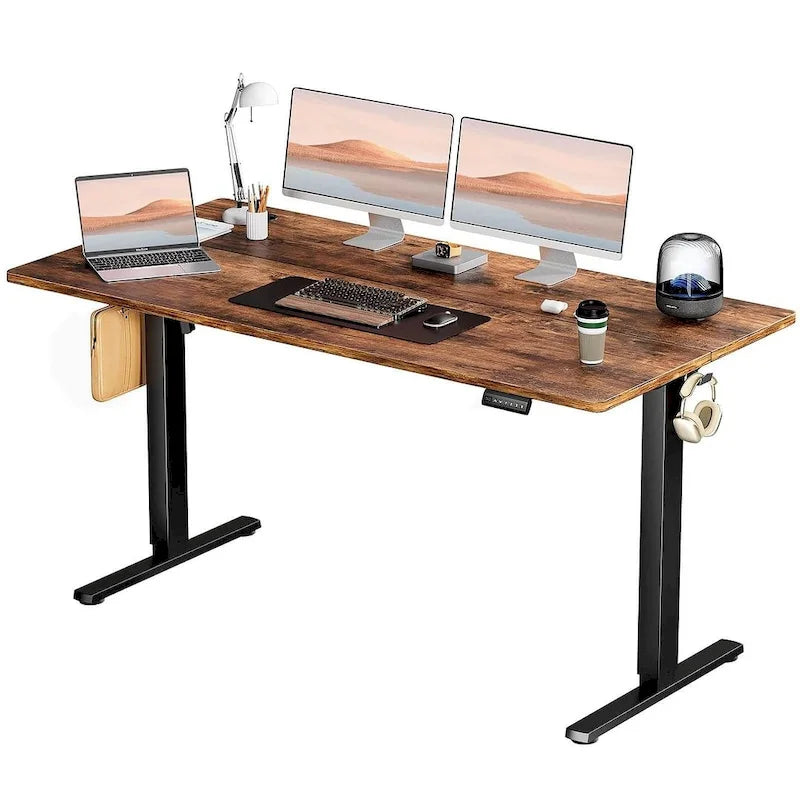 Bureau d'ordinateur ergonomique électrique réglable en hauteur