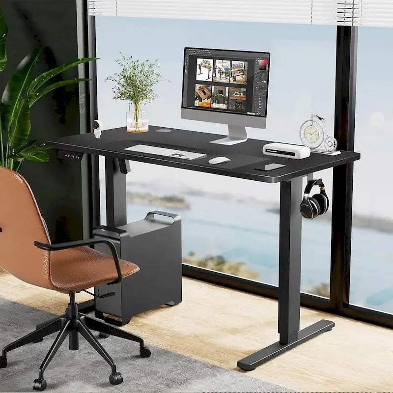 Bureau d'ordinateur ergonomique électrique réglable en hauteur