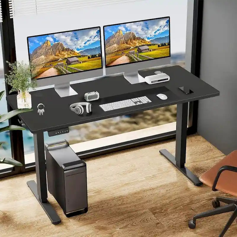 Bureau d'ordinateur ergonomique électrique réglable en hauteur