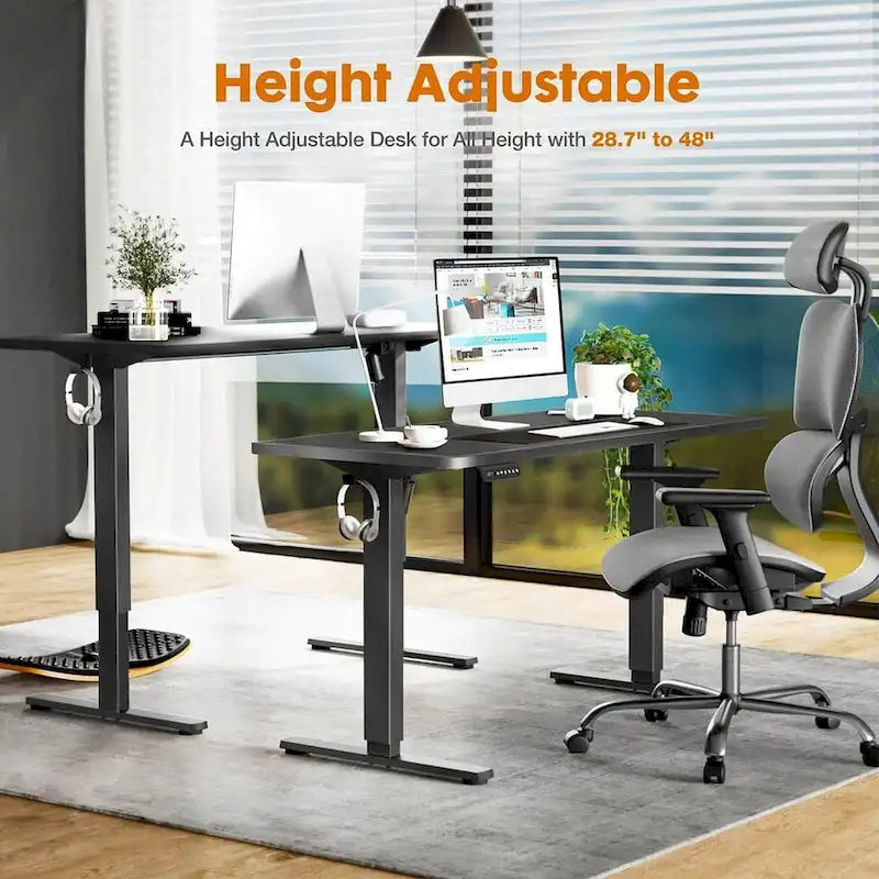 Bureau d'ordinateur ergonomique électrique réglable en hauteur