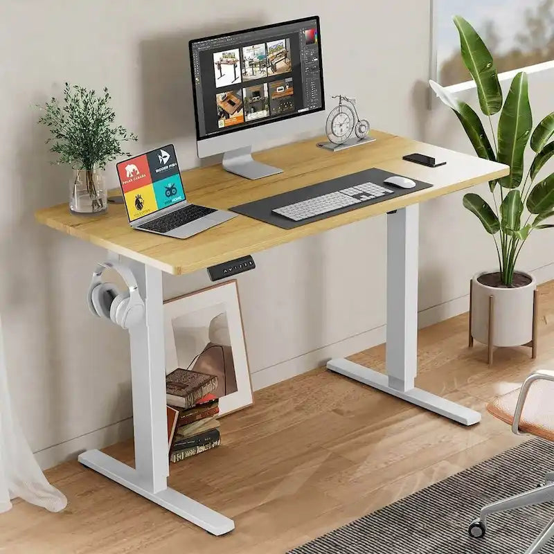 Bureau d'ordinateur ergonomique électrique réglable en hauteur