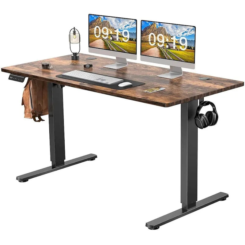 Bureau d'ordinateur ergonomique électrique réglable en hauteur