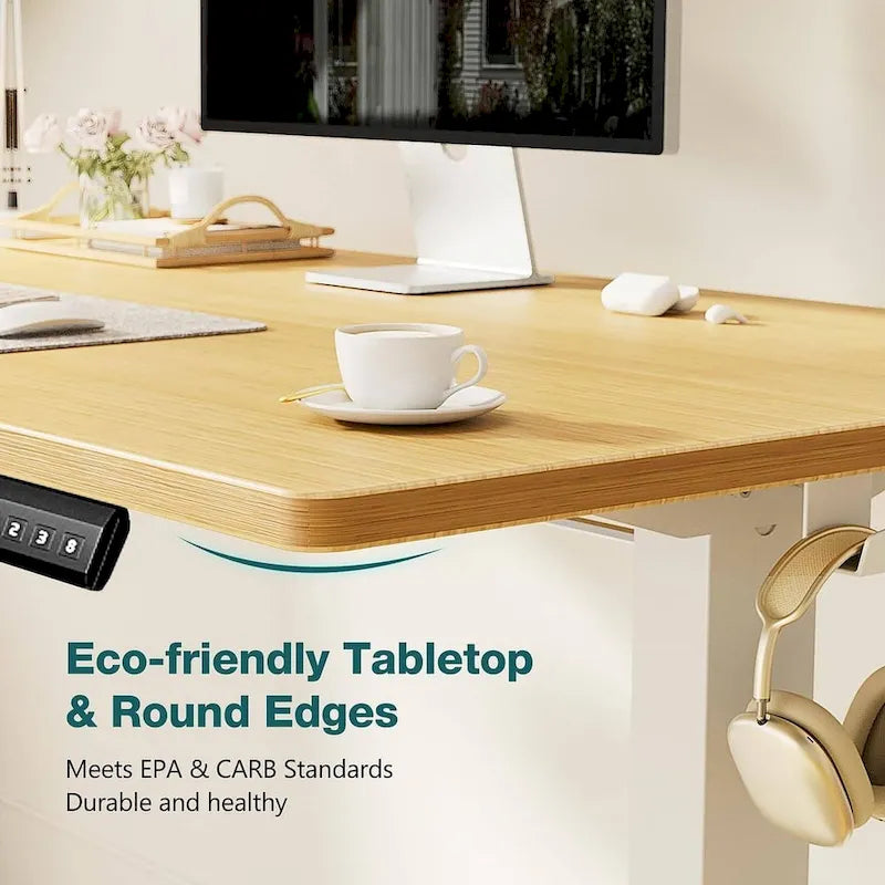 Bureau d'ordinateur ergonomique électrique réglable en hauteur