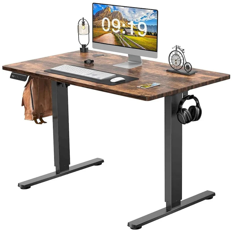 Bureau d'ordinateur ergonomique électrique réglable en hauteur