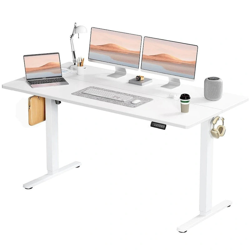 Bureau d'ordinateur ergonomique électrique réglable en hauteur