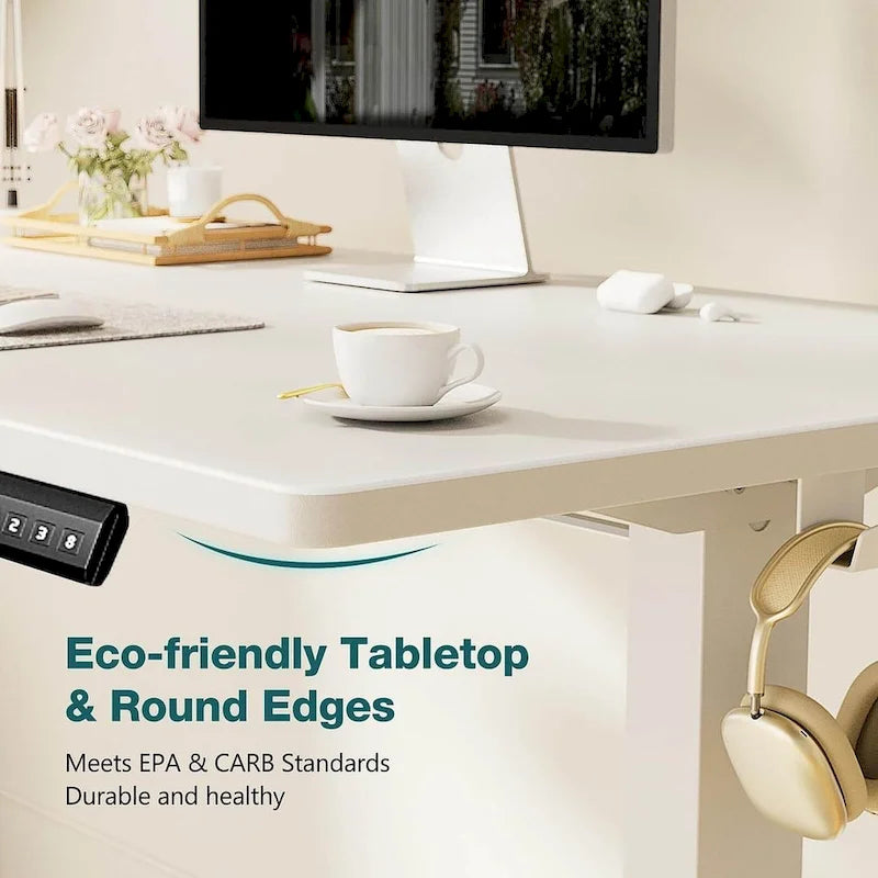 Bureau d'ordinateur ergonomique électrique réglable en hauteur