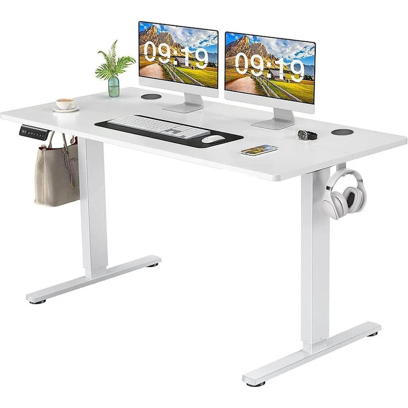Bureau d'ordinateur ergonomique électrique réglable en hauteur
