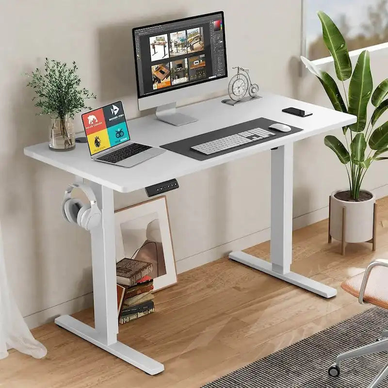 Bureau d'ordinateur ergonomique électrique réglable en hauteur