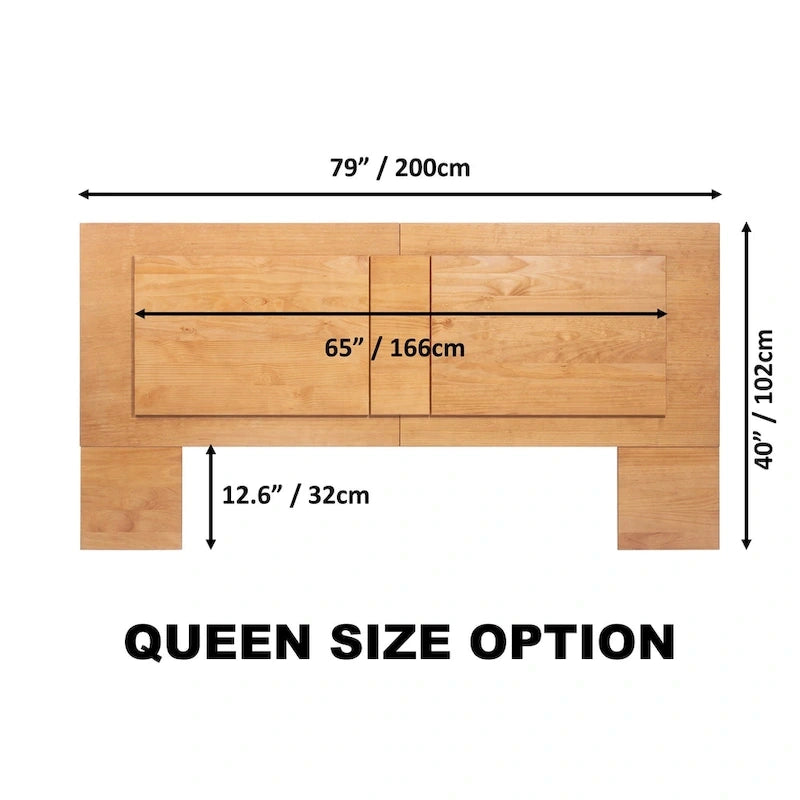 Tête de lit plate Copper Grove Rivne pour 3 tailles (King/Queen/Full)