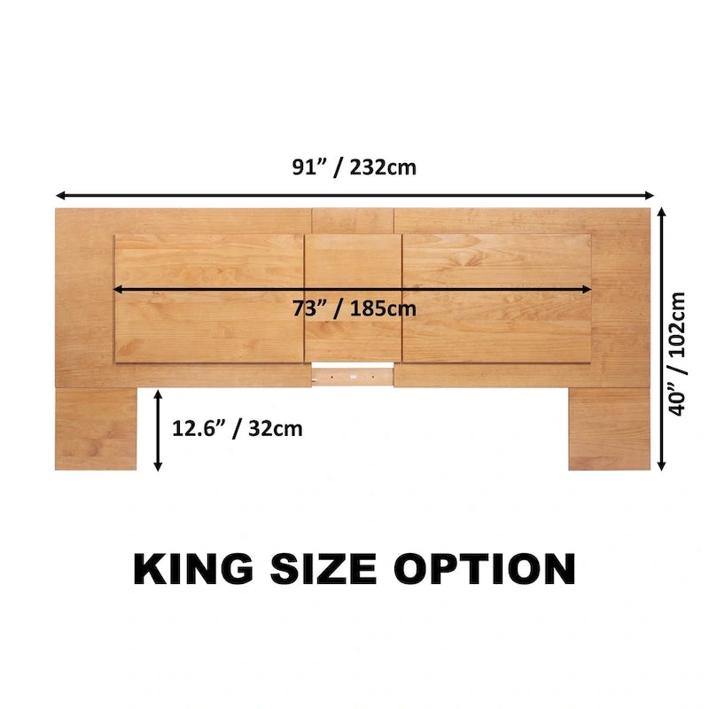 Tête de lit plate Copper Grove Rivne pour 3 tailles (King/Queen/Full)