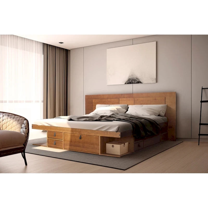 Tête de lit plate Copper Grove Rivne pour 3 tailles (King/Queen/Full)