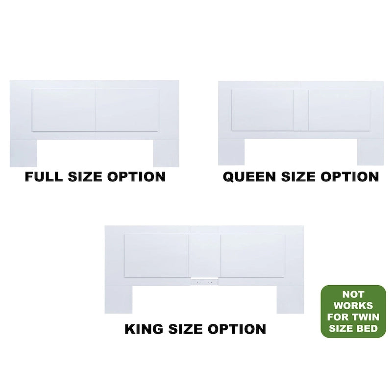 Tête de lit plate Copper Grove Rivne pour 3 tailles (King/Queen/Full)