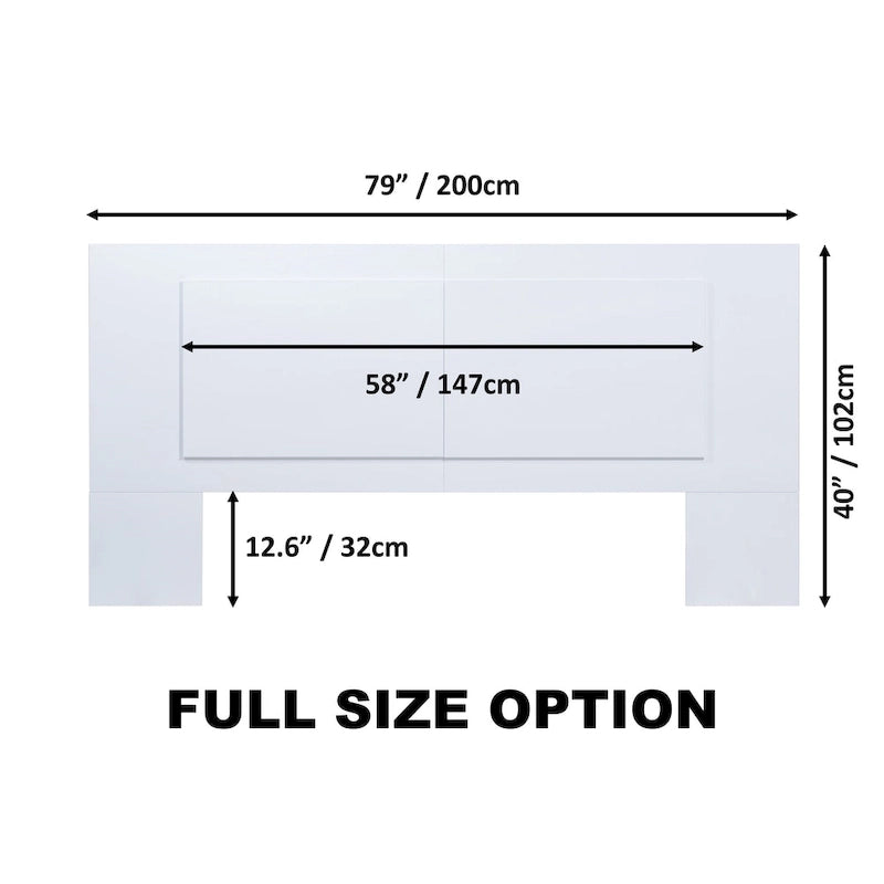 Tête de lit plate Copper Grove Rivne pour 3 tailles (King/Queen/Full)