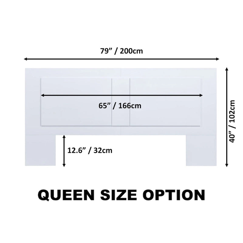 Tête de lit plate Copper Grove Rivne pour 3 tailles (King/Queen/Full)