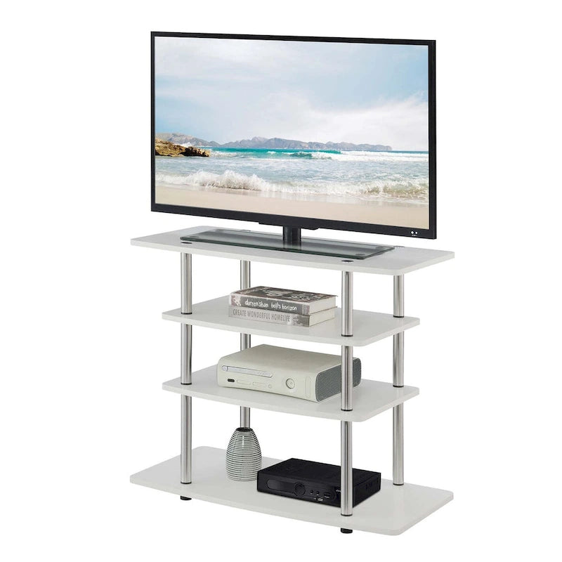 Meuble TV haut à 4 niveaux sans outils Designs2Go de Convenience Concepts
