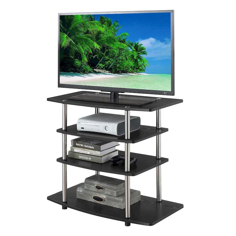 Meuble TV haut à 4 niveaux sans outils Designs2Go de Convenience Concepts