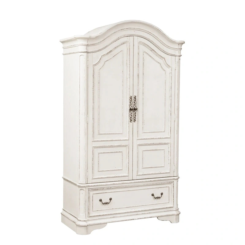 Armoire Magnolia Manor blanc antique