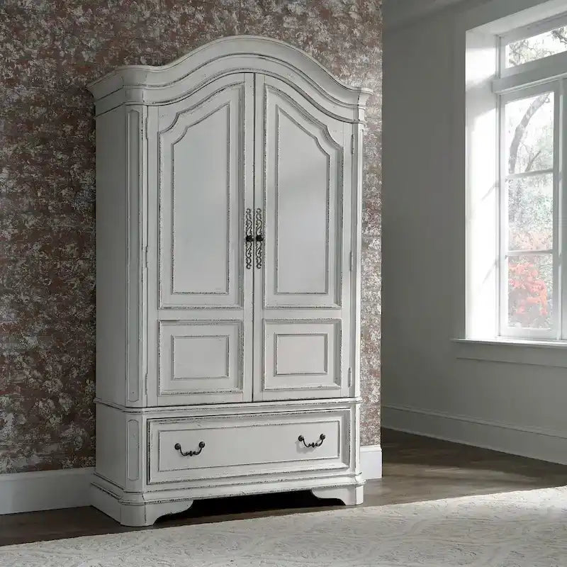 Armoire Magnolia Manor blanc antique