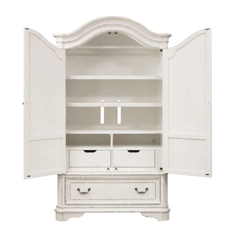 Armoire Magnolia Manor blanc antique