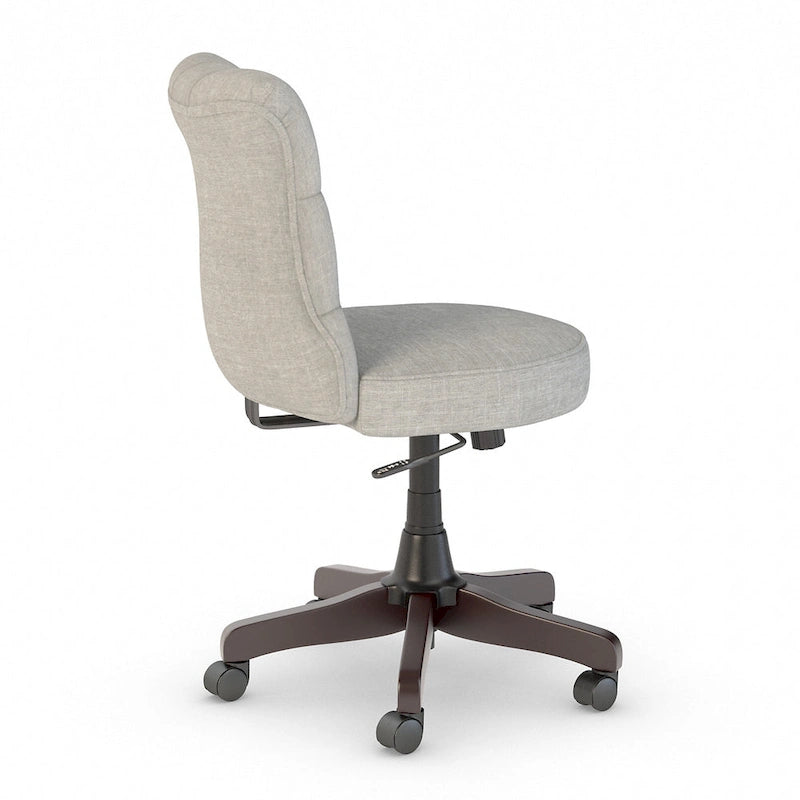 Chaise de bureau capitonnée à dossier moyen Key West de Bush Furniture